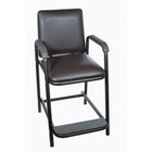 Drive Medical – Fauteuil à hauteur des hanches avec siège rembourré-Filons bruns, acier