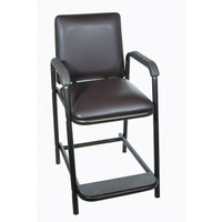 Drive Medical – Fauteuil à hauteur des hanches avec siège rembourré-Filons bruns, acier