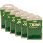 JAM Paper – Trombones géants, vert, 6 paquets de 75, total de 450 (42186878g)-Vert