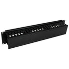 Startech ® Panneau de gestion de câbles horizontal 2 unités pour bâti de serveur avec guide pour câbles avec gaine-Séparez et acheminez vos câbles facilement avec les doigts en les enfilant d’un côté ou de l’autre dans les orifices arrière du bâti