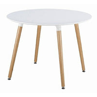 Nicer Furniture - table de salle à manger - 32 po - blanc-Table à manger moderne