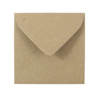 JAM Paper Enveloppes carrées rec. à 100 % de sacs papier kraft avec ferm. gom., 3 1/8 x 3 1/8 po, brun, 1000/paquet-Brun