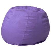 Flash Furniture - Petit fauteuil poire violet plein pour enfants-Fauteuil poire taille enfant