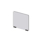 Avant de pare-haleine modulaire Mark Maker - Acrylique transparent 1/4" - panneau de 23,5" Lx23,5"H - 2 rails inférieurs de 4"-Fixez les côtés des panneaux modulaires pour étendre la longueur de votre diviseur à l'aide de charnières en plastique (charnières flexibles).