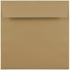 JAM Paper Enveloppes carrées de 6,5 x 6,5 po, brun havane, 25/paquet (227914986)-Enveloppes carrées pour invitation