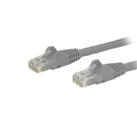 StarTech Câble de raccordement Ethernet Cat6 avec connecteurs antiaccrochements RJ-45, 20 pi, gris (N6PATCH20GR)-Protecteurs de pinces pour connecteur RJ-45 empêchent le câble de s’accrocher ou de briser pendant l’installation