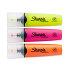 Sharpie – Surligneurs Clear View, pointe biseautée, couleurs variées, paquet de 3-Permet un surlignage précis