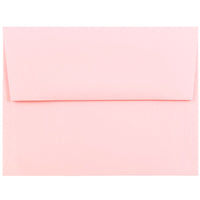 JAM Paper Enveloppes format invitation avec fermeture gommée, 4 3/8 x 5 3/4 po, rose pastel pâle, 100/pqt-Rose pastel pâle