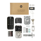 Yale - 420 Assure Lock 2 Touch avec Wi-Fi - À clé - Nickel satiné-Intégration avec Google Home (Hey Google), Amazon Alexa, Philips Hue, Samsung SmartThings ou Airbnb