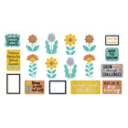 TREND enterprises, Inc., Ensemble de mini-tableaux d'affichage Grow for It, 18 pièces par ensemble, aspect métallique, 18 pièces-Dessin contemporain, aspect métallique