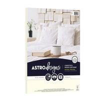 Astrodesigns - Papier couverture 65lb - 8,5 po l x 11 po H - Crème - Paquet de 50-50 feuilles de papier cartonné crème