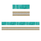 Teacher Created Resources Bordure recto-verso Shabby Chic, paquet de 36-Utilisez des bordures colorées pour animer les tableaux d'affichage, les fenêtres, les murs et les projets de classe