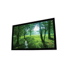 EluneVision – Écran Elara à cadre fixe, 106 po, 16:9-Dimensions : 106 po affichable à la diagonale (92 po x 52 po) avec bord au cadre de luxe en aluminium recouvert de feutre noir de 3,5 po