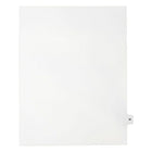 Mark Maker – Onglets séparateurs juridiques blancs, 1/15 onglets, format lettre, sans trous, lettre M, 25/paquet-Onglets séparateurs blancs, 1/15 onglets