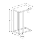 Monarch Specialties - 3765 Table D'Appoint - 25 po H/Fausse Pierre Grise/Metal Noir-CHOISISSEZ EN TOUTE CONFIANCE - Monarch Specialties est un chef de file du mobilier et de la decoration interieure, developpant des produits qui offrent une valeur et un style exceptionnels depuis plus de 50 ans; votre achat sera bien emballe pour la protection et pour faciliter la livraison en temps opportun