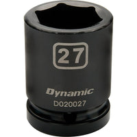 Dynamic Tools – Douilles métriques à chocs 6 pans de 3/4 po, 40 mm, longueur standard-Taille : 40 mm