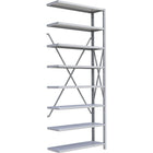 Metalware – Étagère enclenchable RK324, 8 tablettes, 36 x 24 x 88 (po), gris pâle-Système de tablettes ajustables offrant un espace de rangement solide, mais économique qui convient à vos besoins