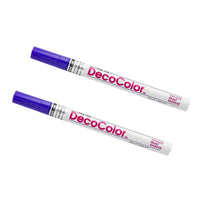 JAM Paper Marqueurs de Peinture Opaque à Traits Fins, Violet, 2 / paquet (7665912a)-Couleur :  Violet