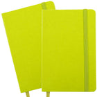 JAM Paper ? Carnet ligné couverture rigide, fermeture à élastique, format voyage (4 x 6 po), pomme verte, 2/paquet (340528852g)-Carnet/journal à couverture rigide vert pomme