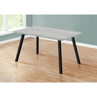 Monarch Specialties - 1136 Table A Manger - 36 po X 60 po /Gris/Metal Noir-La table convient à jusqu'à 6 personnes confortablement pour que vous puissiez accueillir vos amis et votre famille dans la cuisine ou salle à manger de votre maison, appartement ou condo.