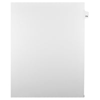 Markmaker - Intercalaires imprimes Legal, Blanc, 1/25th coupe, format lettre, sans trous, 25 tabs/PQT, 5 PQT/Boite, Numero 178-Intercalaires imprimes Legal