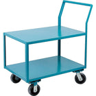 Kleton – Chariots surbaissés robustes, hauteur globale de 41 po, profondeur globale de 60 po, capacité de 2400 lb, nylon-Nombre Nombre de tablettes : 2
