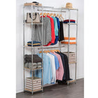 Rangement extensible pour placard TRINITY EcoStorage, Chrome (TBFZ-2701)-Huit (8) planches en bambou avec fini naturel de 34 cm de larg. x 34 cm de prof. (13,5 po de larg. x 13,5 po de prof.)