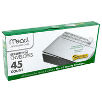 Mead - Enveloppes de sécurité Press-It Seal-It, no 10, blanc, 540/ensemble (MEA75026)-Sceau autoadhésif et doublure de sécurité pour une confidentialité accrue