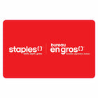 Staples - Carte-cadeau de 5 $-Le cadeau idéal en tout temps - s'utilise dans tous les magasins Bureau en Gros au Canada !