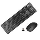 Marvo 2.4G Wireless 108-Concave Keycaps Design Keyboard and Mouse Combo Set - Black-Clavier et souris sans fil