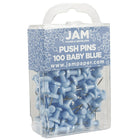 JAM Paper – Punaises, bleu layette, 2 paquets de 100, total de 200 (222419047a)-3