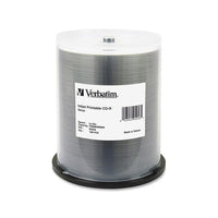 Verbatim – Cylindre de disques inscriptibles, 95256 CD, CD-R, 52X, 700 Mo, 100/paq.-Emballage : paquet cylindrique