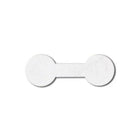 Eddie's - etiquettes rondes pour bijoux - 1-3/8 po de long x 1/2 po de large - Blanc - 2.000/paquet-Fabrique en DuPont Tyvek resistant à la dechirure