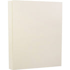 JAM Paper Papier couverture cartonné Strathmore fini lin, 8 1/2 x 11 po, blanc naturel, 250 feuilles/rame-Taille : 8 1/2 x 11 po