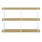 Monarch Specialties - 2222 Table D'Appoint 48 po L - Console Naturel/Metal Blanc-8