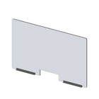 Avant de pare-haleine modulaire Mark Maker - Acrylique transparent 1/4" - panneau de 47,5" Lx31,5"H - 2 rails inférieurs de 12"-Fixez les côtés des panneaux modulaires pour étendre la longueur de votre diviseur à l'aide de charnières en plastique (charnières flexibles).