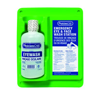 First Aid Central - Station de lavage oculaire simple avec bouteille - Station de 1 litre - Verte-Station de rinçage oculaire