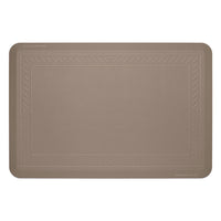 WeatherTech - Tapis anti-fatigue ComfortMat - Bordé - Tan-Conçu dans un souci d'ergonomie, ComfortMat a une épaisseur de 3/4" et aide à soulager les douleurs corporelles et articulaires afin que vous puissiez rester debout plus longtemps dans la cuisine, la buanderie, l'atelier, les bureaux debout - ou tout sol dur - sans vous sentir excessivement fatigué