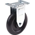 Kleton - Roulette, Fixe, 5po (127 Mm), Polyoléfine, 250 Lb (113 Kg), paquet de 12-Dia. des trous de boulon 5/16po (7,93 mm)