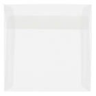 JAM Paper Enveloppes carrées translucides, 8,5 x 8,5 po, transparent, 250/paquet-Enveloppes en papier translucide clair