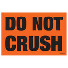 SPC - Étiquette Adhésive "Do Not Crush" - 3 po x 2 po - Noir Sur Rouge Fluorescent - Paquet de 500-Description de l'étiquette "Do Not Crush"