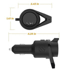 Scosche BTFREQ PREMIUM - Kit voiture mains libres sans fil - Noir-Le port de charge USB-C Power Delivery 3.0 délivre 18 W pour une charge incroyablement rapide. Chargez simultanément un deuxième appareil avec le port USB-A 12 W.