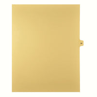 Markmaker - 25 tabs/PQT, 5 PQT/Boite, Intercalaires imprimes Legal, Chamois, 1/15th coupe| format lettre, sans trous, Numero 82-Intercalaires imprimes Legal