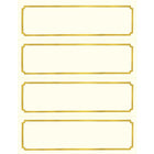 St. James™ – Cartes-tentes Overtures® classiques, ivoire, feuille d'or, paq./50-Feuille dorée