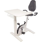 FitDesk - Bureau de vélo universitaire-Sièges lombaires: Siège et dossier confortables pour un soutien maximal