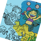 Ensemble feuilles et marqueurs Scintillant Crayola - Sirènes-Contient des pages à colorier de sirènes scintillantes magiques.