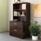 Sauder - La Collection Affirm Surmeuble de Bibliothèque - Finition Noble Elm-Conforme à la norme BIFMA x5.9 pour la sécurité, la durabilité et la performance structurelle.