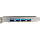 StarTech - Carte PCIe USB 4 ports-La carte adaptateur pcie usb pour ordinateur fixe s'installe dans un slot pcie 2.0 x4 de hauteur standard; comp. windows/linux/macos avec installation automatique du pilote sous windows 8 et versions ultérieures; compatible usb 3.0/2.0