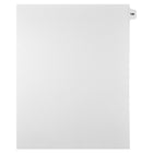 Markmaker - Intercalaires imprimes Legal, Blanc, 1/15th coupe, format lettre, sans trous, 25 tabs/PQT, 5 PQT/Boite, Numero 196-Intercalaires imprimes Legal