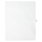 Mark Maker – Onglets séparateurs juridiques blancs, 1/15 onglets, format lettre, sans trous, lettre H, 25/paquet-Onglets séparateurs blancs, 1/15 onglets